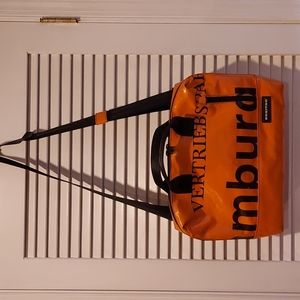 FRIETAG F305 ROY LAPTOP BAG MEDIUM IN ORANGE & BLACK LIGHTLY USED LIKE NEW